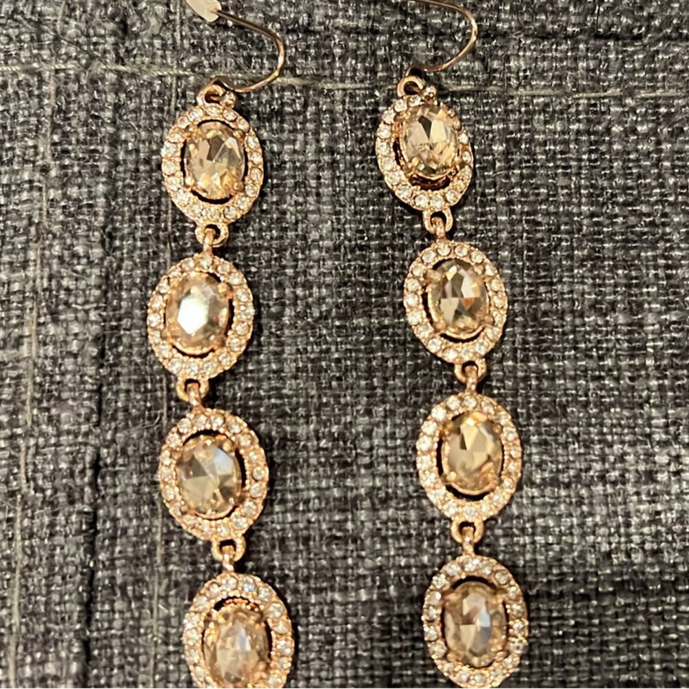 Cezanne Drop Earrings in Rose Gold